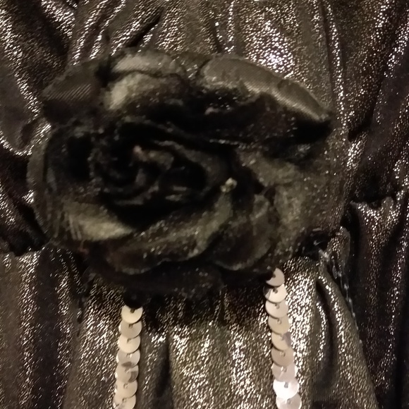 3/$15 CLOSET CLOSING GUN METAL TASSELED DRESS - Picture 6 of 7